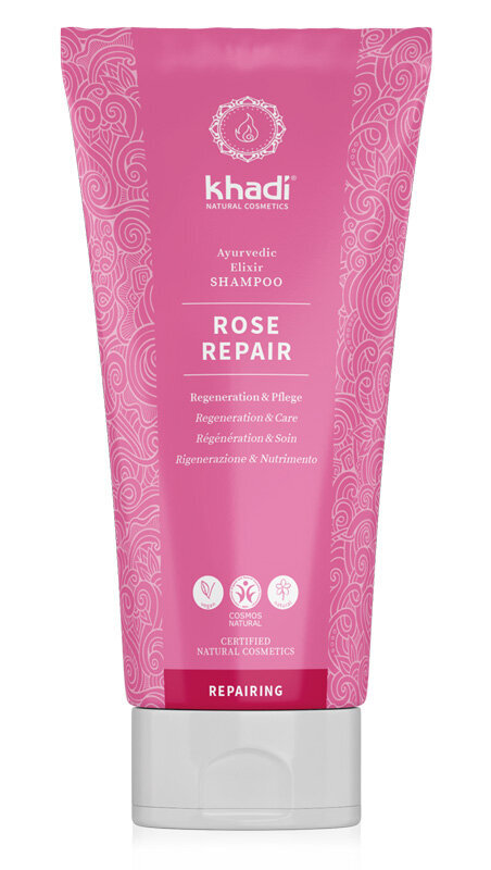 Ayurveda korjaava shampoo Rose Repair Elixir Khadi 200 ml hinta ja tiedot | Shampoot | hobbyhall.fi