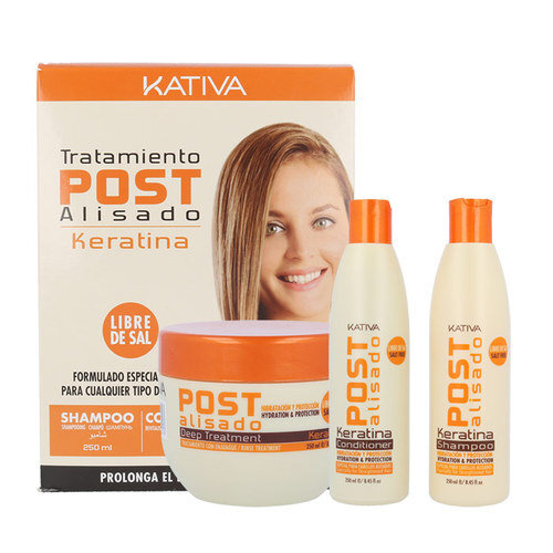 Hiusten suoristussetti Kativa Post Treatment 750 ml hinta ja tiedot | Shampoot | hobbyhall.fi