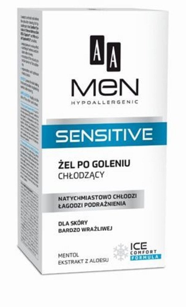 Parranajon jälkeinen hoitoaine herkälle iholle AA Men Sensitive 100 ml hinta ja tiedot | Parranajo ja karvanpoisto | hobbyhall.fi