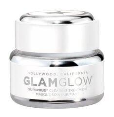 Puhdistava kasvonaamio Glam Glow Supermud Clearing Treatment 15 g hinta ja tiedot | Kasvonaamiot ja silmänalusaamiot | hobbyhall.fi