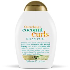 Shampoo kiharille hiuksille Organix Shampoo Quenching + Coconut Curls 385 ml hinta ja tiedot | Organix Hajuvedet ja kosmetiikka | hobbyhall.fi