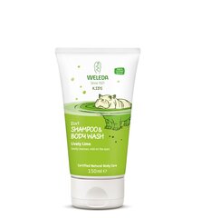 Suihkugeeli ja shampoo lapsille Weleda Kids 2in1 Lively Lime 150 ml hinta ja tiedot | Lasten ja äitiysajan kosmetiikka | hobbyhall.fi