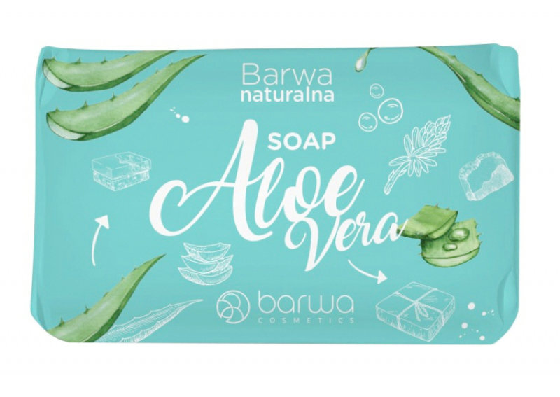 Kosteuttava saippua kasvoille ja käsille Aloe Vera uutteella Barwa Naturalna Soap Aloe Vera 100 g hinta ja tiedot | Saippuat | hobbyhall.fi