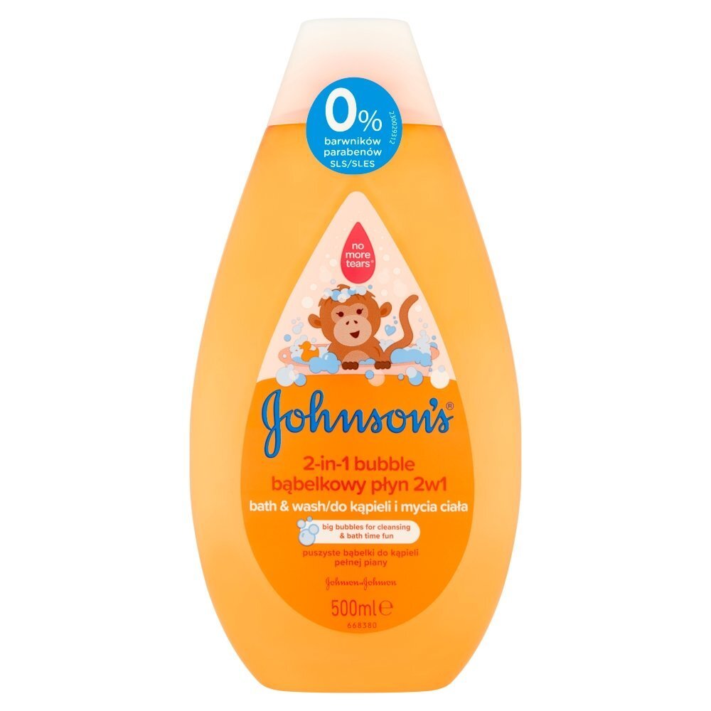 Kylpyvaahto ja vartalonpesuaine lapsille Johnson's Baby Bath & Wash 2-in-1 Bubble 500 ml hinta ja tiedot | Lasten ja äitiysajan kosmetiikka | hobbyhall.fi