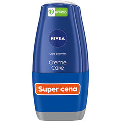 NIVEA Creme Care suihkugeeli 2 x 500 ml hinta ja tiedot | Suihkusaippuat ja suihkugeelit | hobbyhall.fi