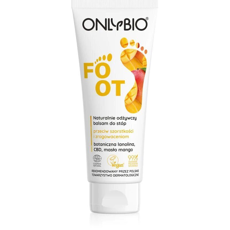 Jalkavoide Onlybio Foot, 75ml hinta ja tiedot | Vartalovoiteet ja -emulsiot | hobbyhall.fi