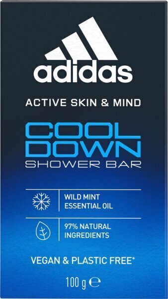 Kiinteä suihkugeeli Adidas Cool Down, 100 g hinta ja tiedot | Suihkusaippuat ja suihkugeelit | hobbyhall.fi