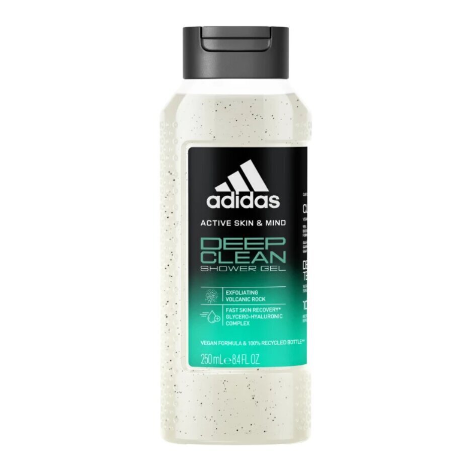 Suihkugeeli Adidas Deep Clean, 250 ml hinta ja tiedot | Suihkusaippuat ja suihkugeelit | hobbyhall.fi
