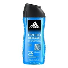 Suihkugeeli Adidas Fresh Endurance, 250 ml hinta ja tiedot | Suihkusaippuat ja suihkugeelit | hobbyhall.fi