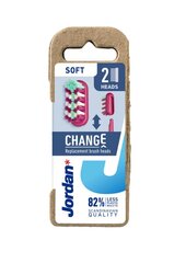 Jordan Change Vaihdettavat hammasharjapäät Soft 2 kpl hinta ja tiedot | Suuhygienia | hobbyhall.fi