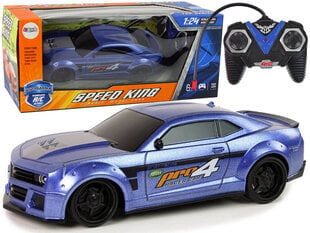 Lean Toys Urheiluauto R/C Sininen 1:24 Speed​​King hinta ja tiedot | Poikien lelut | hobbyhall.fi