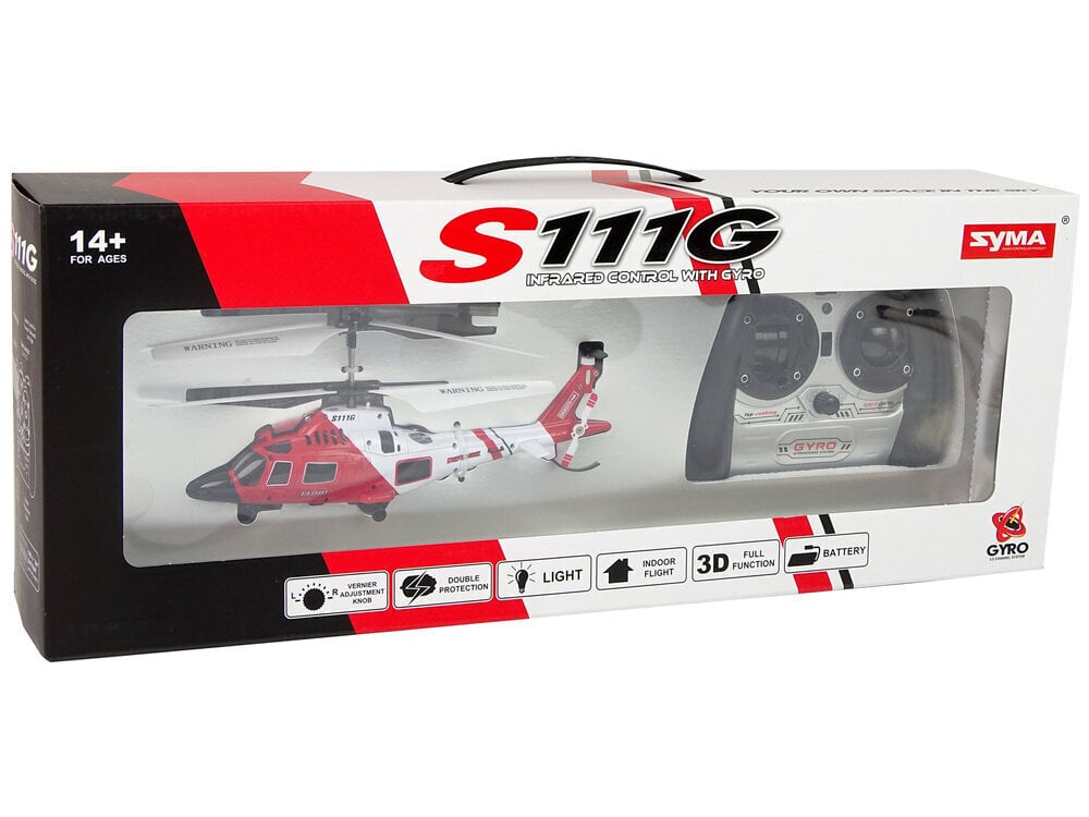 Kauko-ohjattava helikopteri SYMA S111G R/C hinta ja tiedot | Poikien lelut | hobbyhall.fi