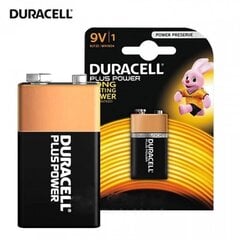 Paristo Duracell 9V hinta ja tiedot | Paristot | hobbyhall.fi