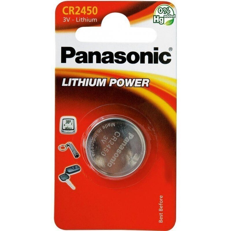 Panasonic CR2450/1B paristot hinta ja tiedot | Paristot | hobbyhall.fi
