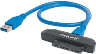 Manhattan-sovitin SuperSpeed USB 3.0 SATA 2.5" -liitäntään jopa 5 Gbps:iin asti. hinta ja tiedot | Puhelinkaapelit | hobbyhall.fi