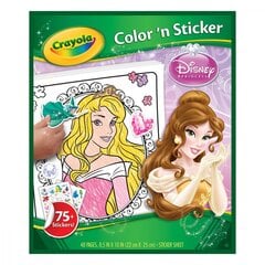 Crayola Princess väritys & tarrakirja hinta ja tiedot | Taide- ja askartelutarvikkeet | hobbyhall.fi