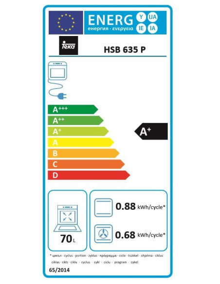 Uuni Teka HSB635P 70 L Hydroclean Touch Control 3552W hinta ja tiedot | Erillisuunit | hobbyhall.fi