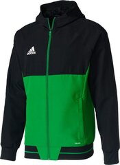 Adidas Tiro 17 takki, musta, S hinta ja tiedot | Jalkapallovaatteet ja -varusteet | hobbyhall.fi