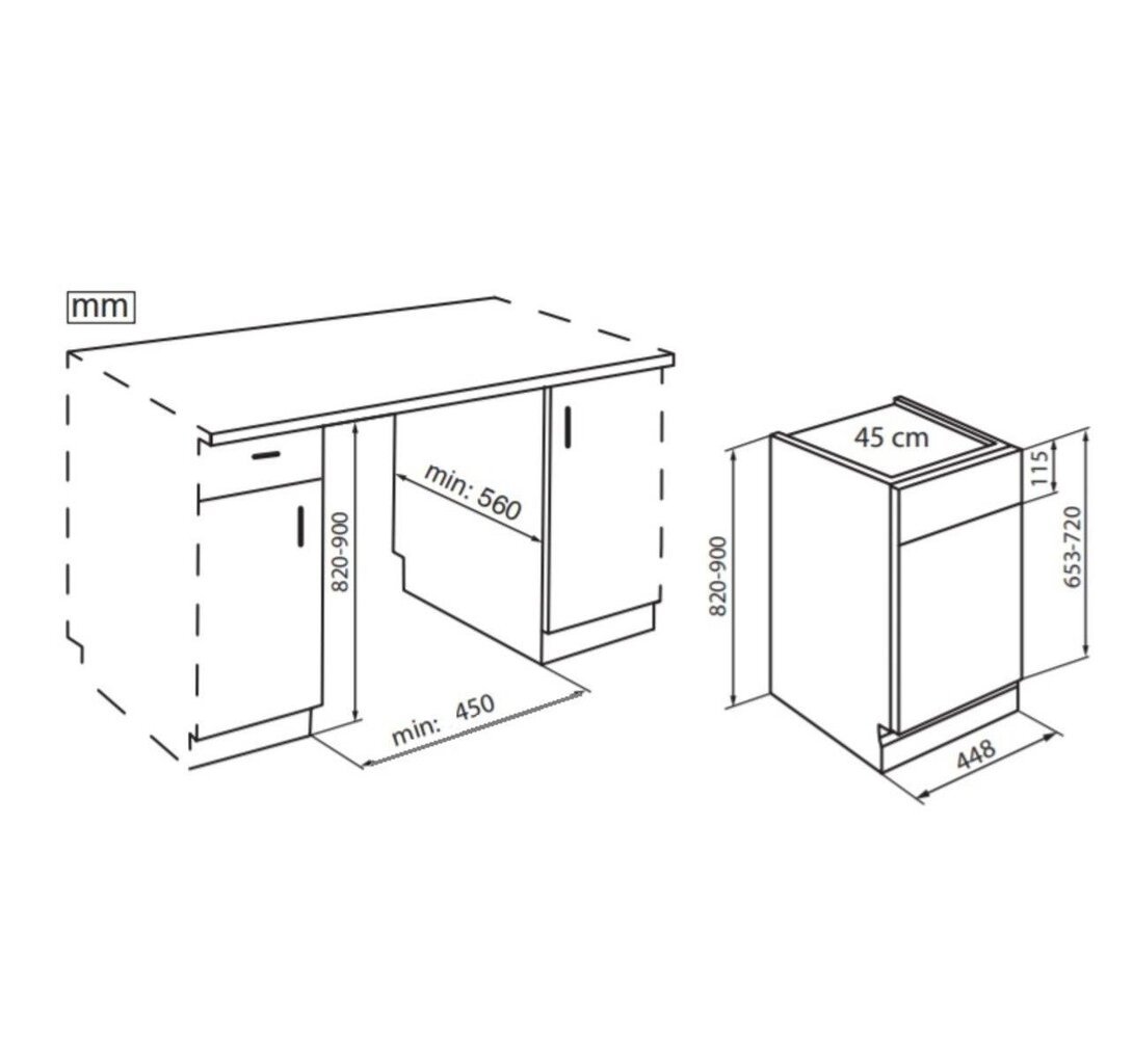 Whirlpool WSBO3O23PFX hinta ja tiedot | Astianpesukoneet | hobbyhall.fi