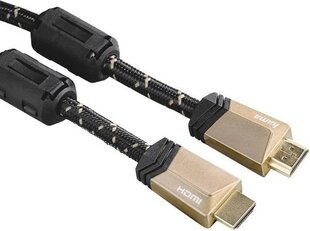 Hama HDMI johto Premium / 0,75 m hinta ja tiedot | Kaapelit ja adapterit | hobbyhall.fi
