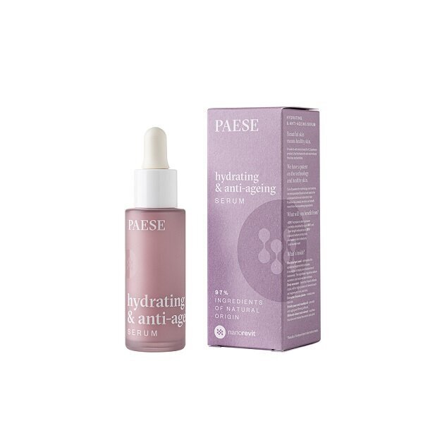 Anti-Wrinkle kosteuttava seerumi Paese Hydrating and Anti-Aging Serum, 30ml hinta ja tiedot | Kasvoöljyt ja seerumit | hobbyhall.fi