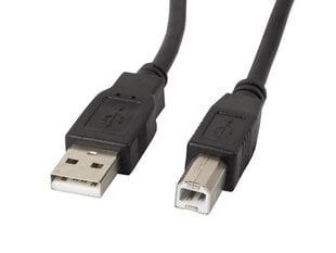 Lanberg, USB 2.0 / A-B, 1.8 m hinta ja tiedot | Kaapelit ja adapterit | hobbyhall.fi