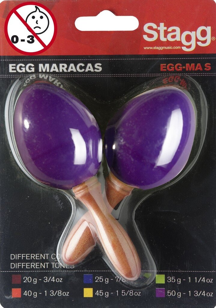 Stagg EGG-MA S / RD Muoviset marakassit hinta ja tiedot | Perkussiosoittimet | hobbyhall.fi