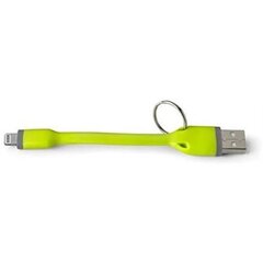 USB Lightning Keychain cable 12cm By Celly Green hinta ja tiedot | Celly Kodinkoneet ja kodinelektroniikka | hobbyhall.fi