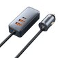 Laturi Baseus Share Together 2x USB / 2x USB Type C autolaturi 120W PPS, harmaa (CCBT-A0G) hinta ja tiedot | Puhelimen laturit | hobbyhall.fi