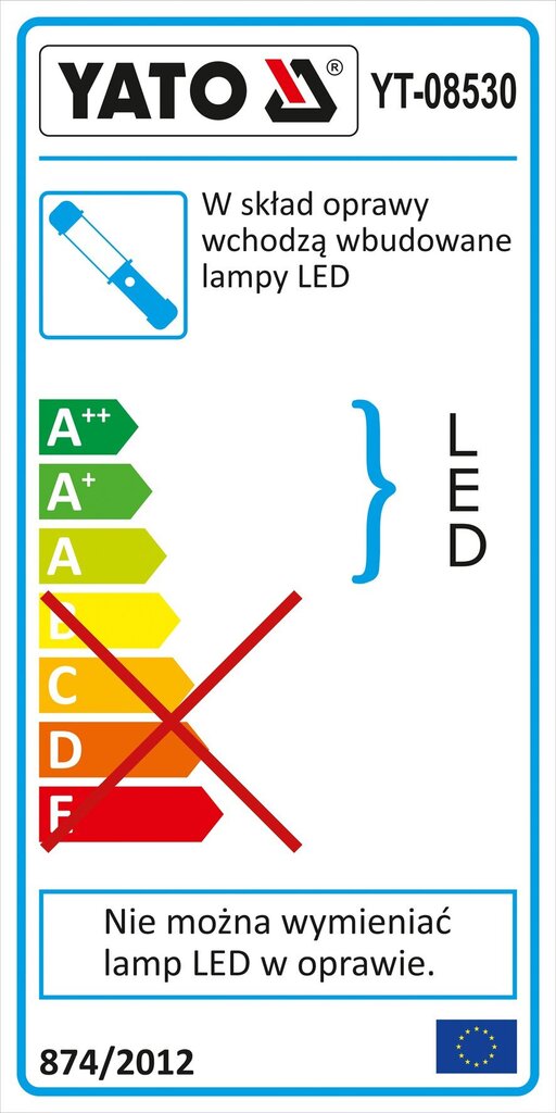 YATO Yato LED-valo konepellin alla työskentelyyn hinta ja tiedot | Taskulamput ja valonheittimet | hobbyhall.fi