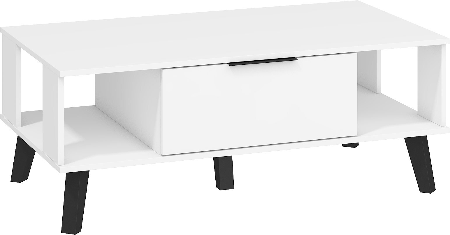 Pöytä Sven, 46 x 120 x 65 cm, valkoinen. hinta ja tiedot | Sohvapöydät | hobbyhall.fi