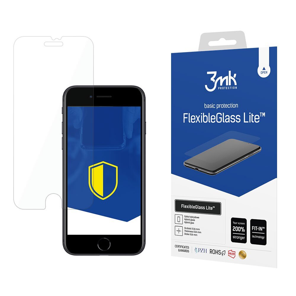 Apple iPhone SE - 3mk FlexibleGlass Lite™ hinta ja tiedot | Näytönsuojakalvot ja -lasit | hobbyhall.fi