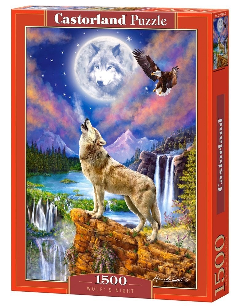 Palapeli "Wolf's Night" Castorland, 1500 osaa hinta ja tiedot | Palapelit | hobbyhall.fi