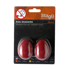 Stagg EGG-2RD helistin (punaisen värinen pari) hinta ja tiedot | Perkussiosoittimet | hobbyhall.fi