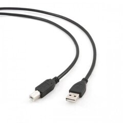 Gembird Cable USB2 AM-BM 1 m, Black, USB hinta ja tiedot | Kaapelit ja adapterit | hobbyhall.fi