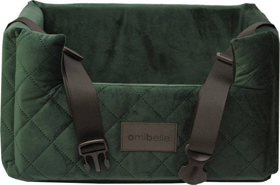 Amibelle Velvet Memory Lux lemmikkien turvaistuin, koko M, vihreä hinta ja tiedot | Koiran matkatarvikkeet | hobbyhall.fi