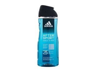 Miesten suihkugeeli Adidas After Sport 3in1, 400 ml hinta ja tiedot | Adidas Hajuvedet ja kosmetiikka | hobbyhall.fi