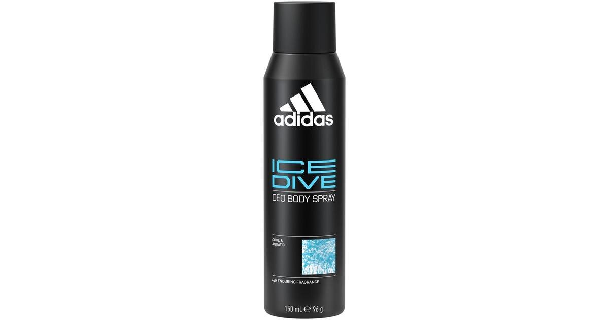 Miesten suihkedeodorantti Adidas Ice Dive, 150 ml hinta ja tiedot | Deodorantit | hobbyhall.fi