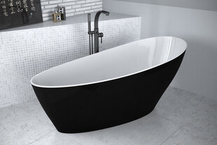 Besco Keya, mustan/valkoisen värinen kylpyamme hinta ja tiedot | Kylpyammeet | hobbyhall.fi