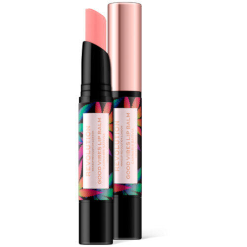 Makeup Revolution Good Vibes Lip Balm - V balm 2.2 g Tint Euphoria #D77290 hinta ja tiedot | Huulipunat, huulikiillot ja huulirasvat | hobbyhall.fi