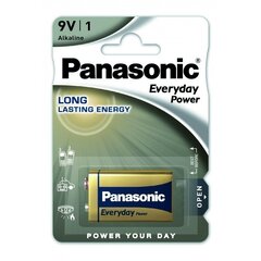 Panasonic Everyday Power -akku 6LR61EPS/1B 9V hinta ja tiedot | Paristot | hobbyhall.fi