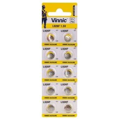 Pienikapasiteettiset paristot Vinnic AG7 / L926 / LR926 / LR57 / 1.5v, 10 kpl hinta ja tiedot | Paristot | hobbyhall.fi