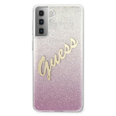 Guess -kotelo Samsung S21 Plus -puhelimelle, Glitter Vintage Logo hinta ja tiedot | Puhelimen kuoret ja kotelot | hobbyhall.fi