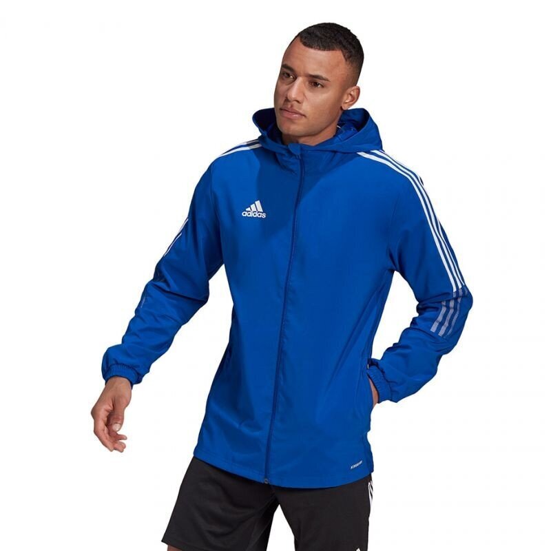 Adidas Tiro 21 Windbreaker M -tuulitakki, sininen hinta ja tiedot | Miesten urheiluvaatteet | hobbyhall.fi