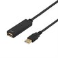 Deltaco USB2-EX20M, USB 2.0, 20m hinta ja tiedot | Kaapelit ja adapterit | hobbyhall.fi