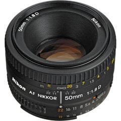 Nikon AF Nikkor 50mm f/1.8D hinta ja tiedot | Objektiivit | hobbyhall.fi