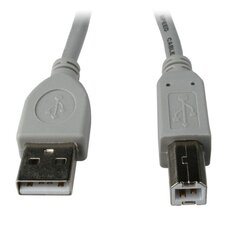 USB-KAAPELI 2.0 A-B M/M 1.8M SZARY hinta ja tiedot | Kaapelit ja adapterit | hobbyhall.fi