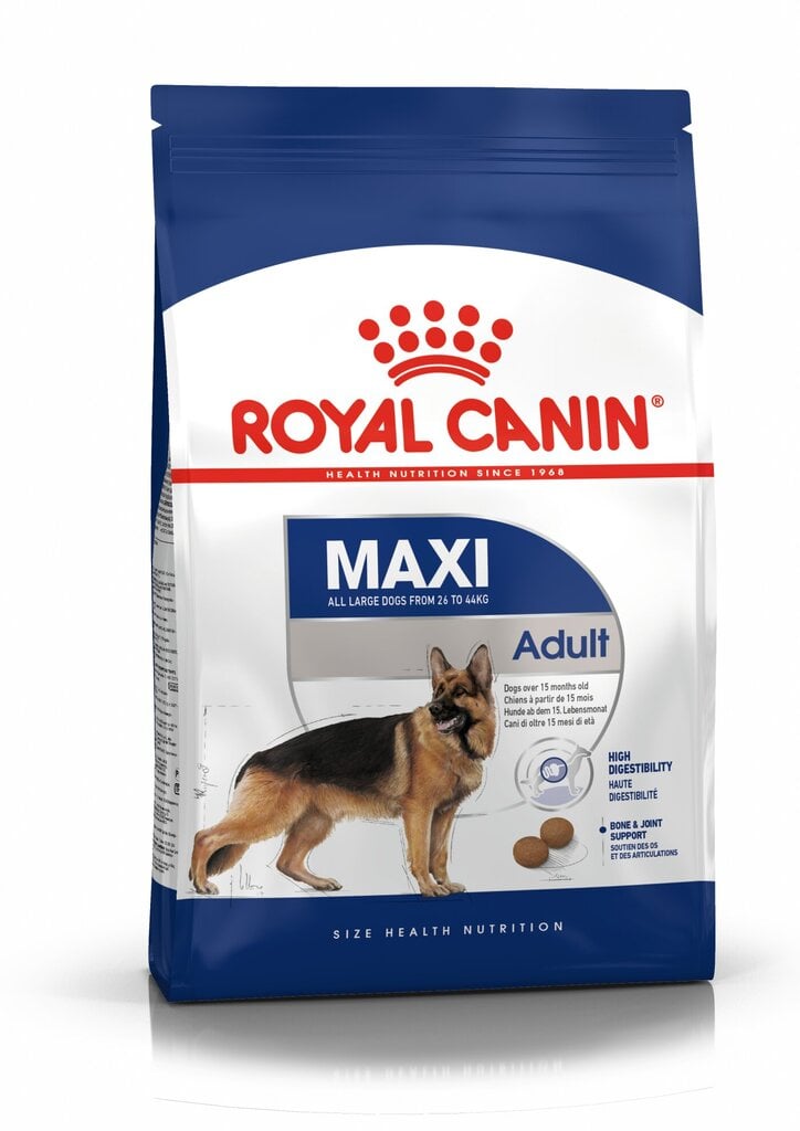 Koiranruoka Royal Canin Maxi Adult 4 kg hinta ja tiedot | Koiran kuivaruoka | hobbyhall.fi