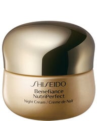 Anti Wrinkle Night Cream Shiseido Benefiance Nutriperfect -yövoide (50 ml) hinta ja tiedot | Kasvovoiteet | hobbyhall.fi