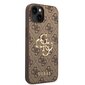 Guess PU 4G Metal Logo Case iPhone 14 Brown suojakuori hinta ja tiedot | Puhelimen kuoret ja kotelot | hobbyhall.fi